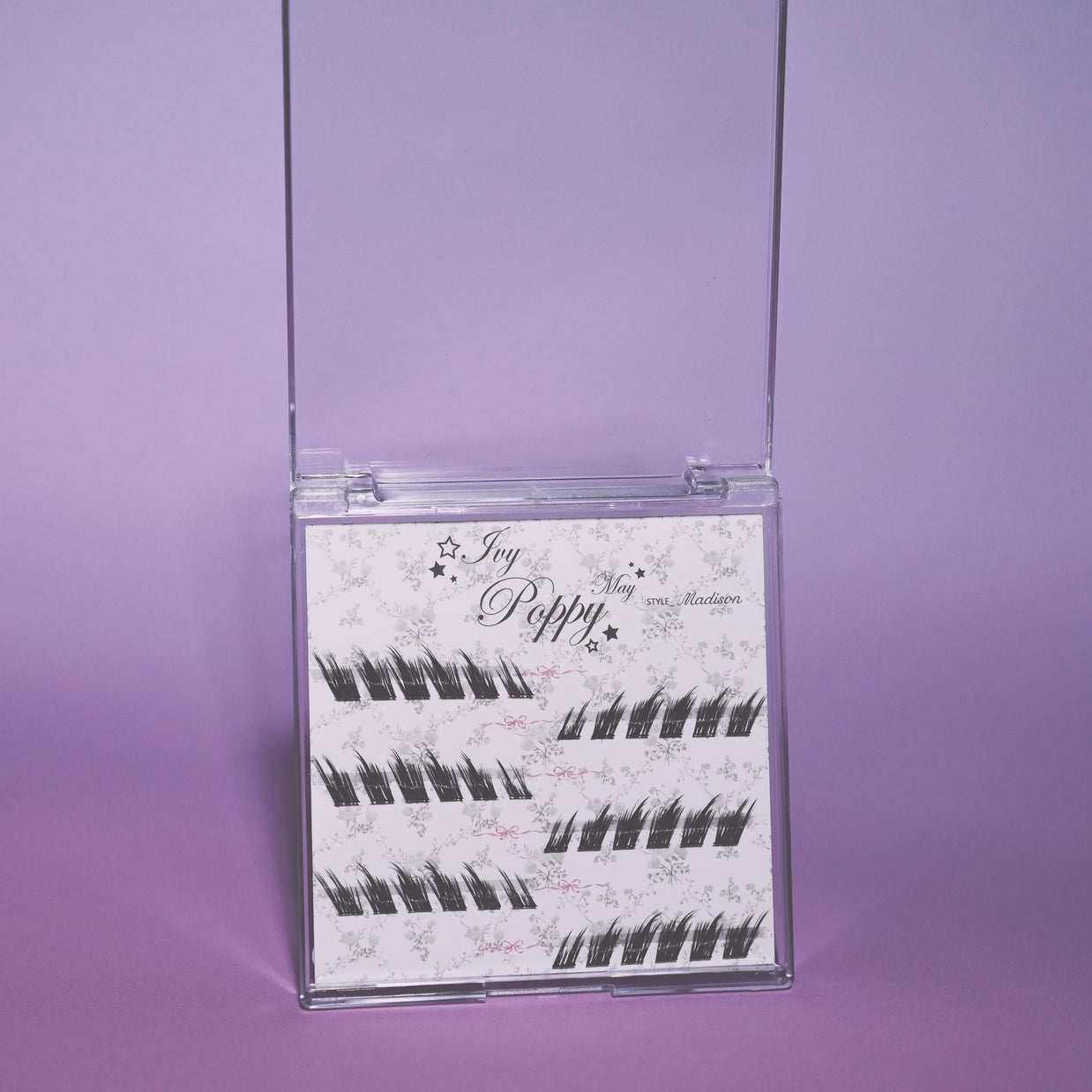 'madison' fox eye winged lash clusters