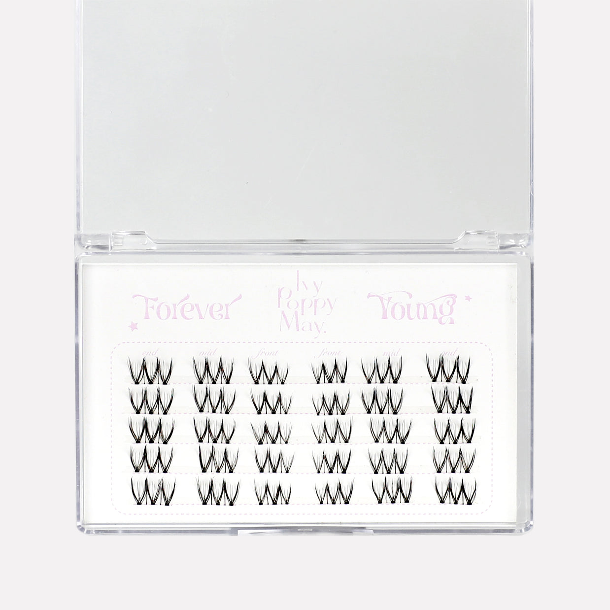 'forever young' lash clusters